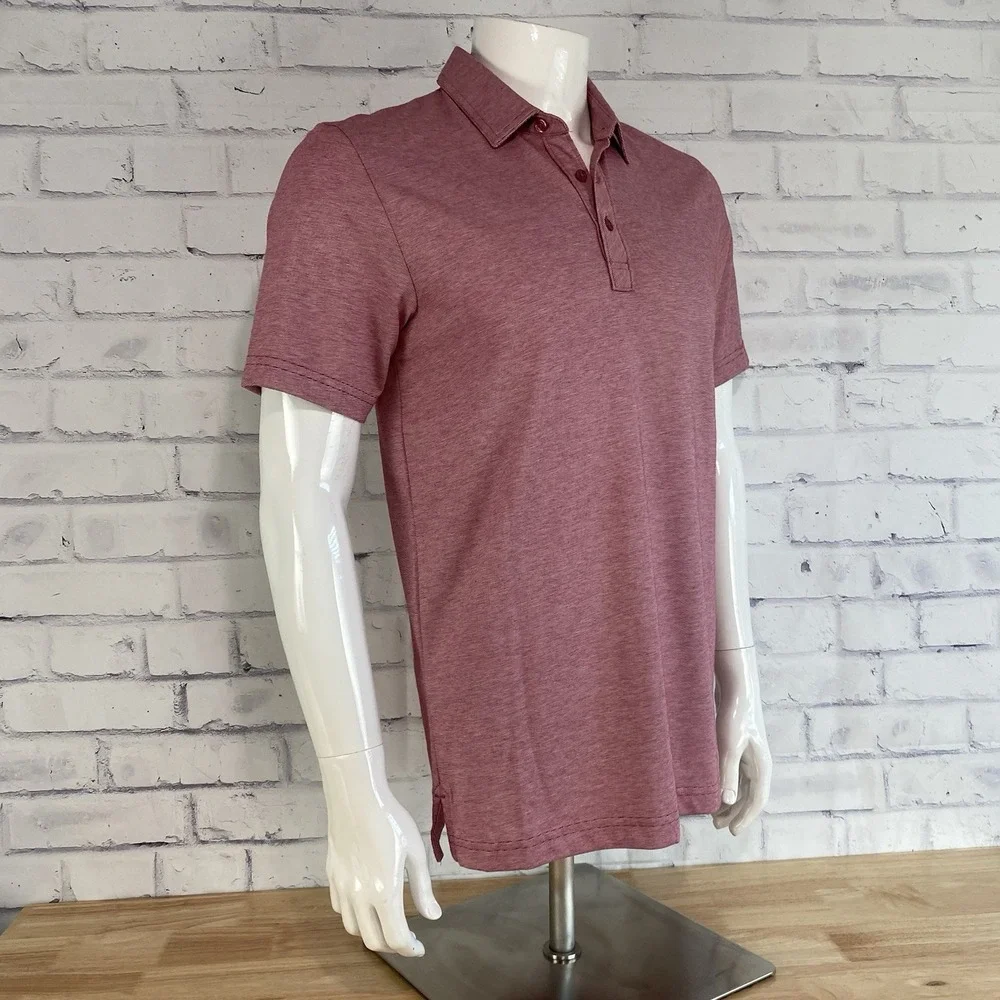 Travis Matthew Polo Shirt Men's Small Polo Short Sleeve Golfing Zinna NL Red NWT - Picture 9 of 15
